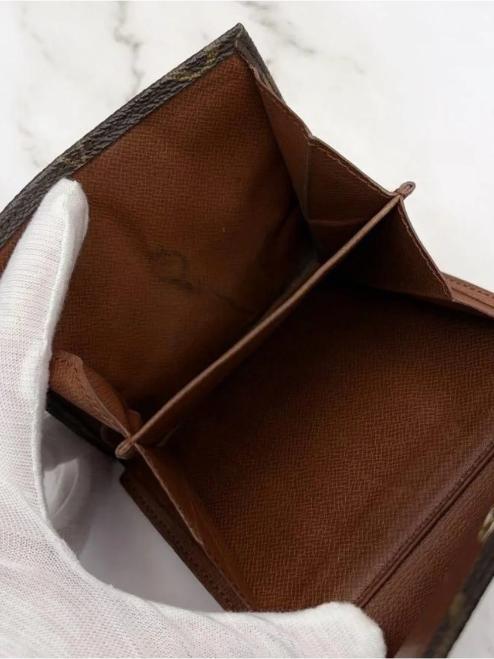Louis Vuitton Monogram Compact Card Holder Wallet - Dark Brown